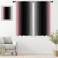 Black Pink Grey Curtain, Ombre, 2 Panels, 42" W X 63" L, Rod Pocket | Cute Princess Bedroom Theme, Pretty Beautiful Aesthetic, Dark Moody Gothic Halloween Style, Window Drapes Decor