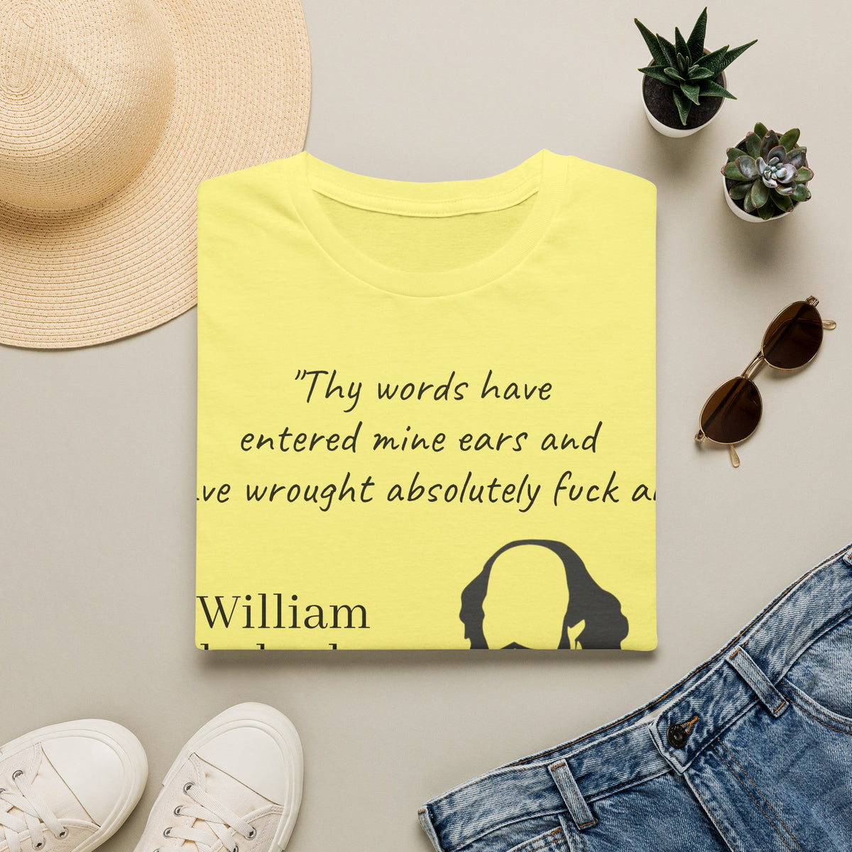 "William Shakesbeer" Quote Unisex T-Shirt — OBSIDIAN & CO