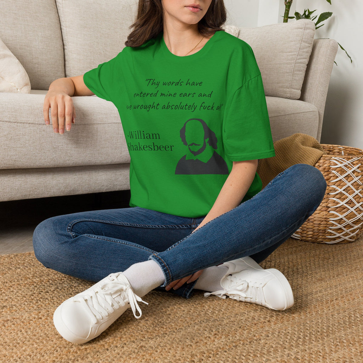 "William Shakesbeer" Quote Unisex T-Shirt — OBSIDIAN & CO