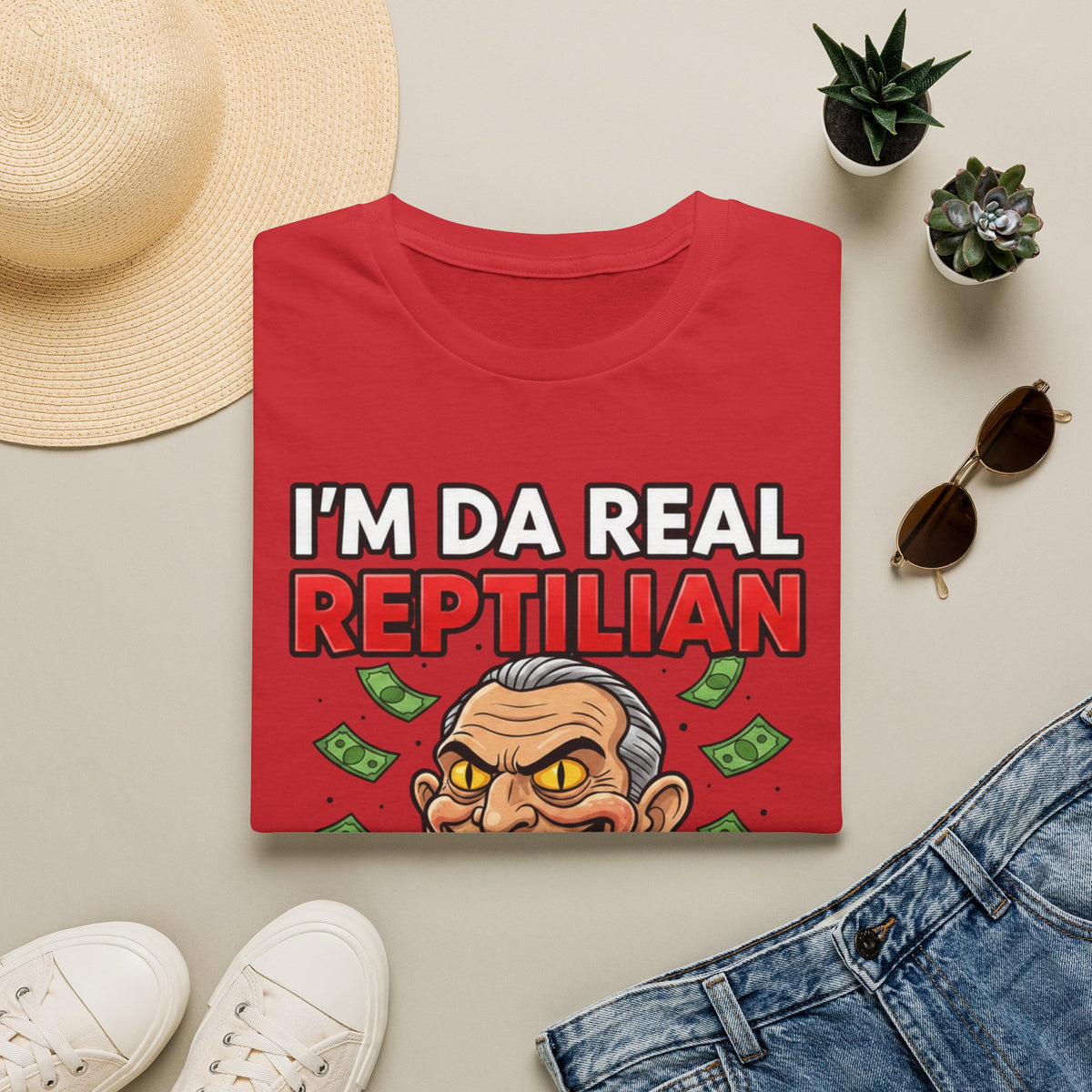 "I'm Da Real Reptilian" Conspiracy Unisex T-Shirt — OBSIDIAN & CO