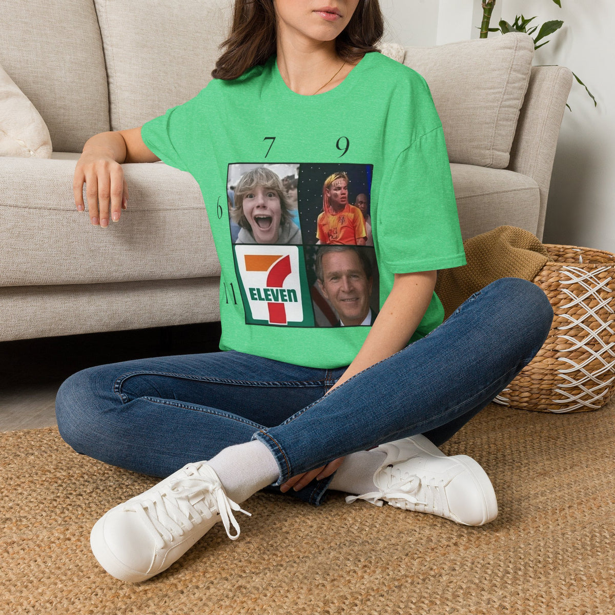 "7, 9, 6-11" Meme Collage Unisex T-Shirt — OBSIDIAN & CO