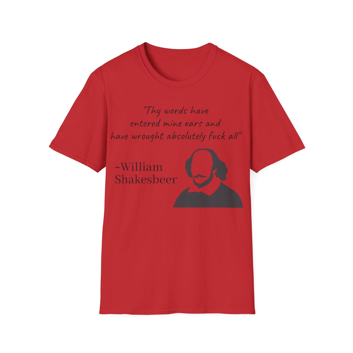 "William Shakesbeer" Quote Unisex T-Shirt — OBSIDIAN & CO
