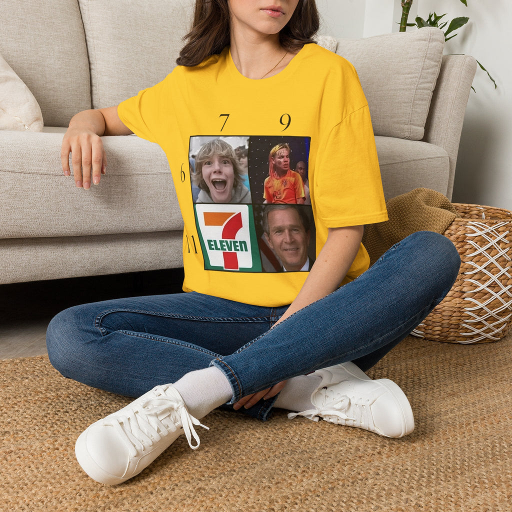 "7, 9, 6-11" Meme Collage Unisex T-Shirt — OBSIDIAN & CO