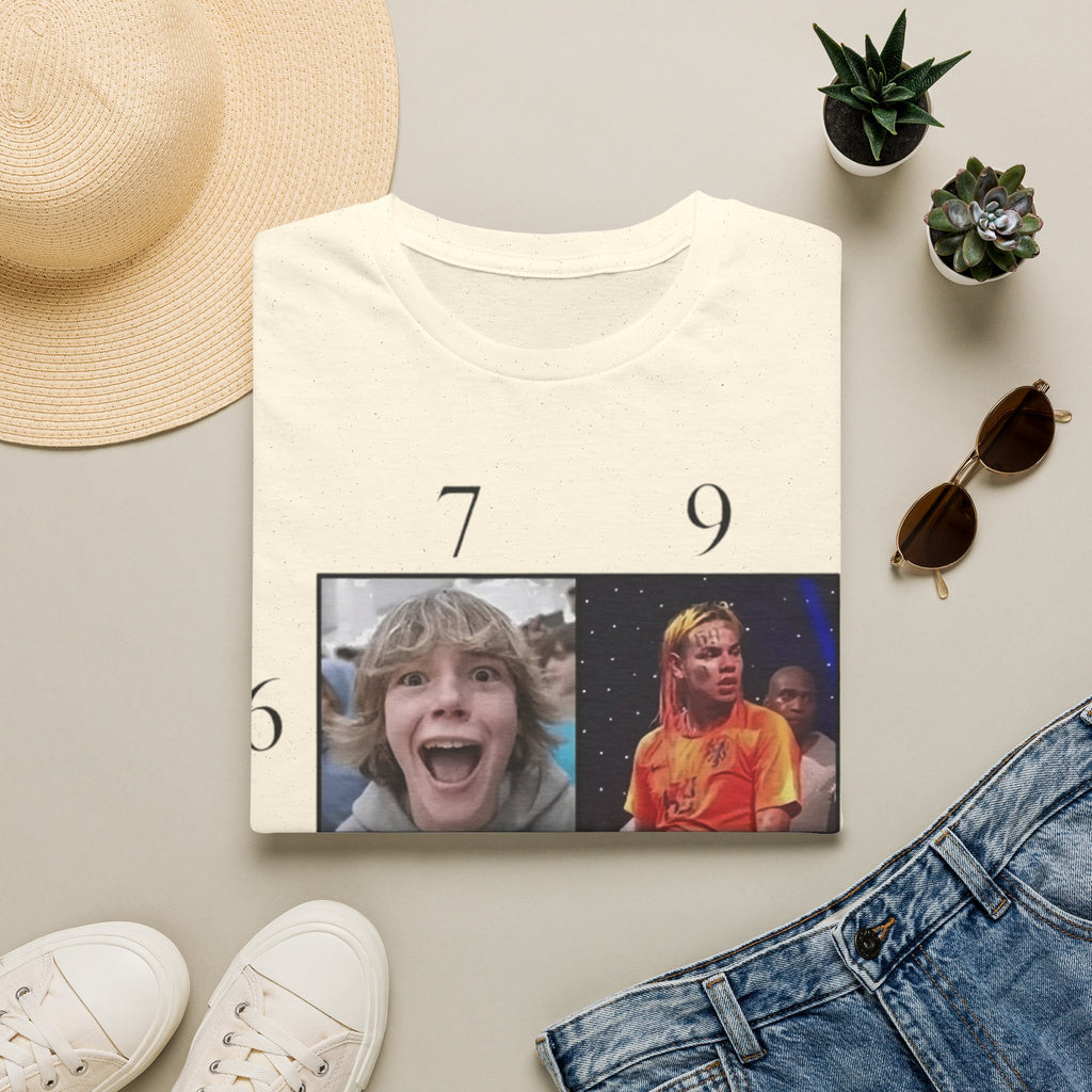 "7, 9, 6-11" Meme Collage Unisex T-Shirt — OBSIDIAN & CO