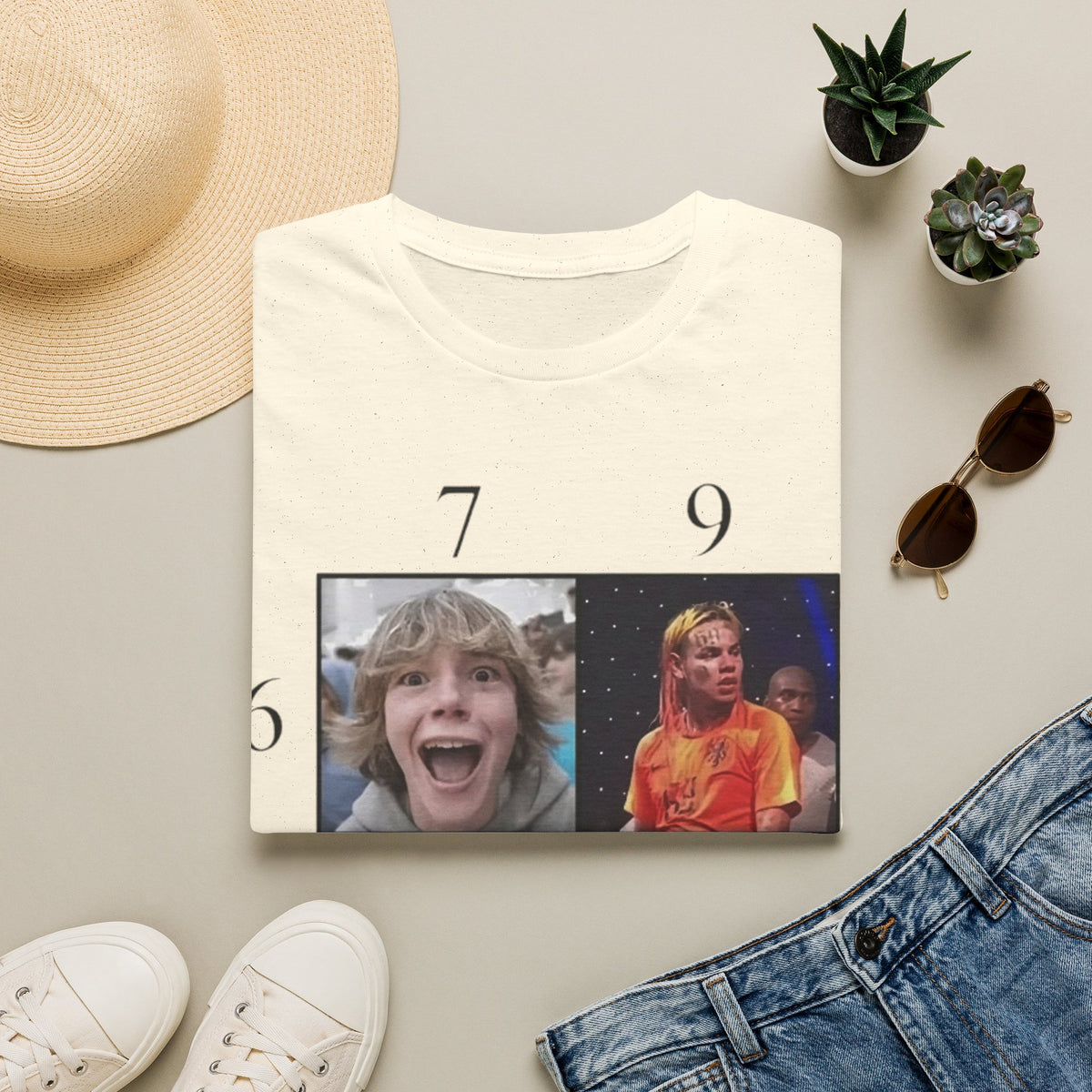 "7, 9, 6-11" Meme Collage Unisex T-Shirt — OBSIDIAN & CO