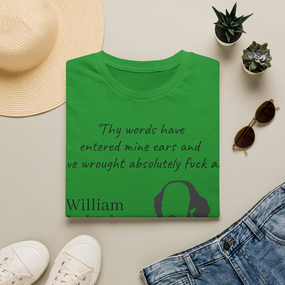 "William Shakesbeer" Quote Unisex T-Shirt — OBSIDIAN & CO