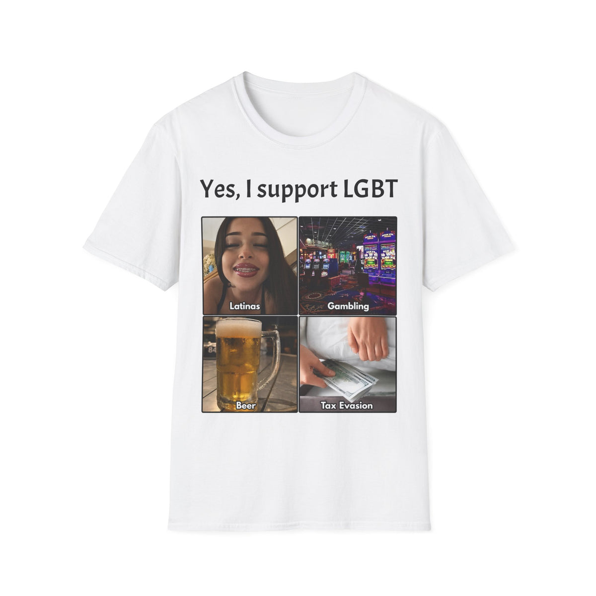 "Yes, I Support LGBT" Meme Unisex T-Shirt — OBSIDIAN & CO