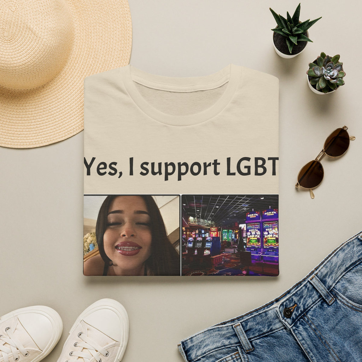 "Yes, I Support LGBT" Meme Unisex T-Shirt — OBSIDIAN & CO
