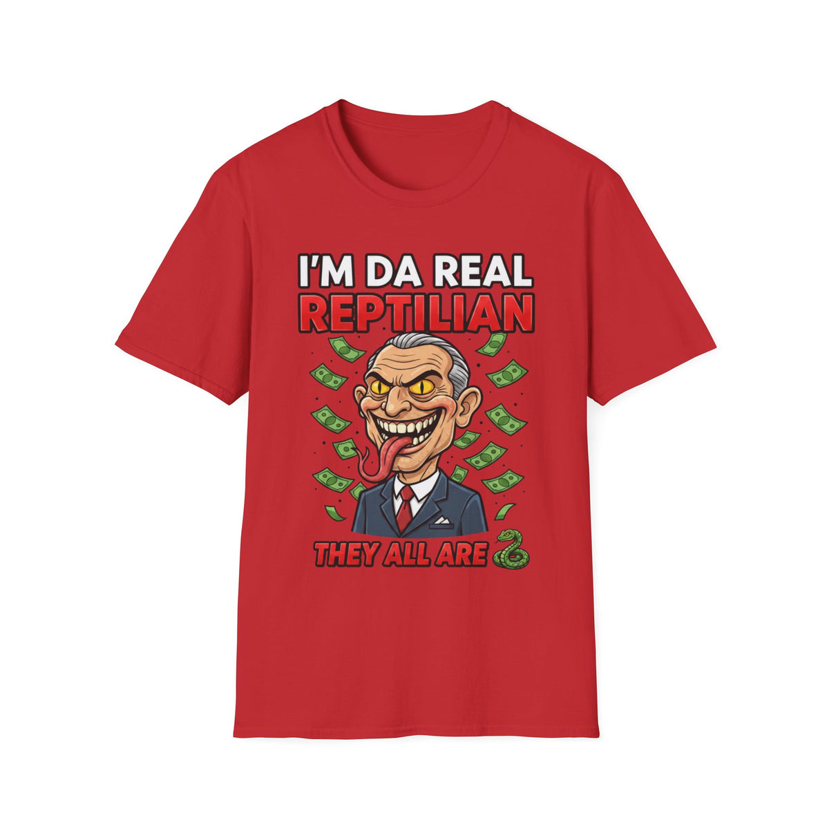 "I'm Da Real Reptilian" Conspiracy Unisex T-Shirt — OBSIDIAN & CO