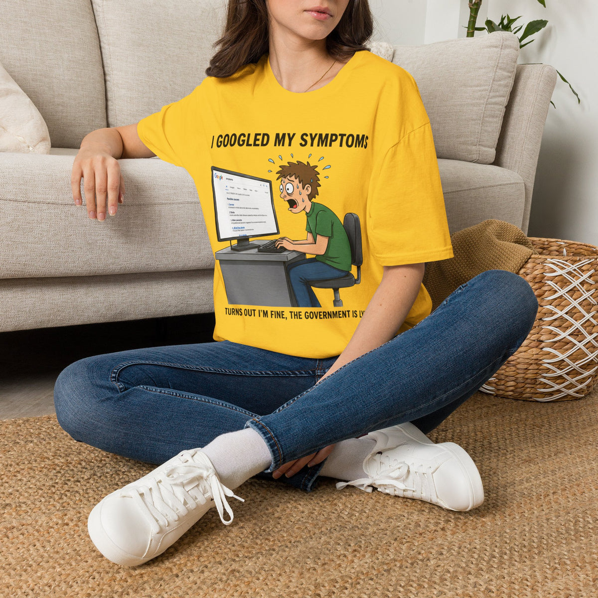 "I Googled My Symptoms" Funny Medical Unisex T-Shirt — OBSIDIAN & CO