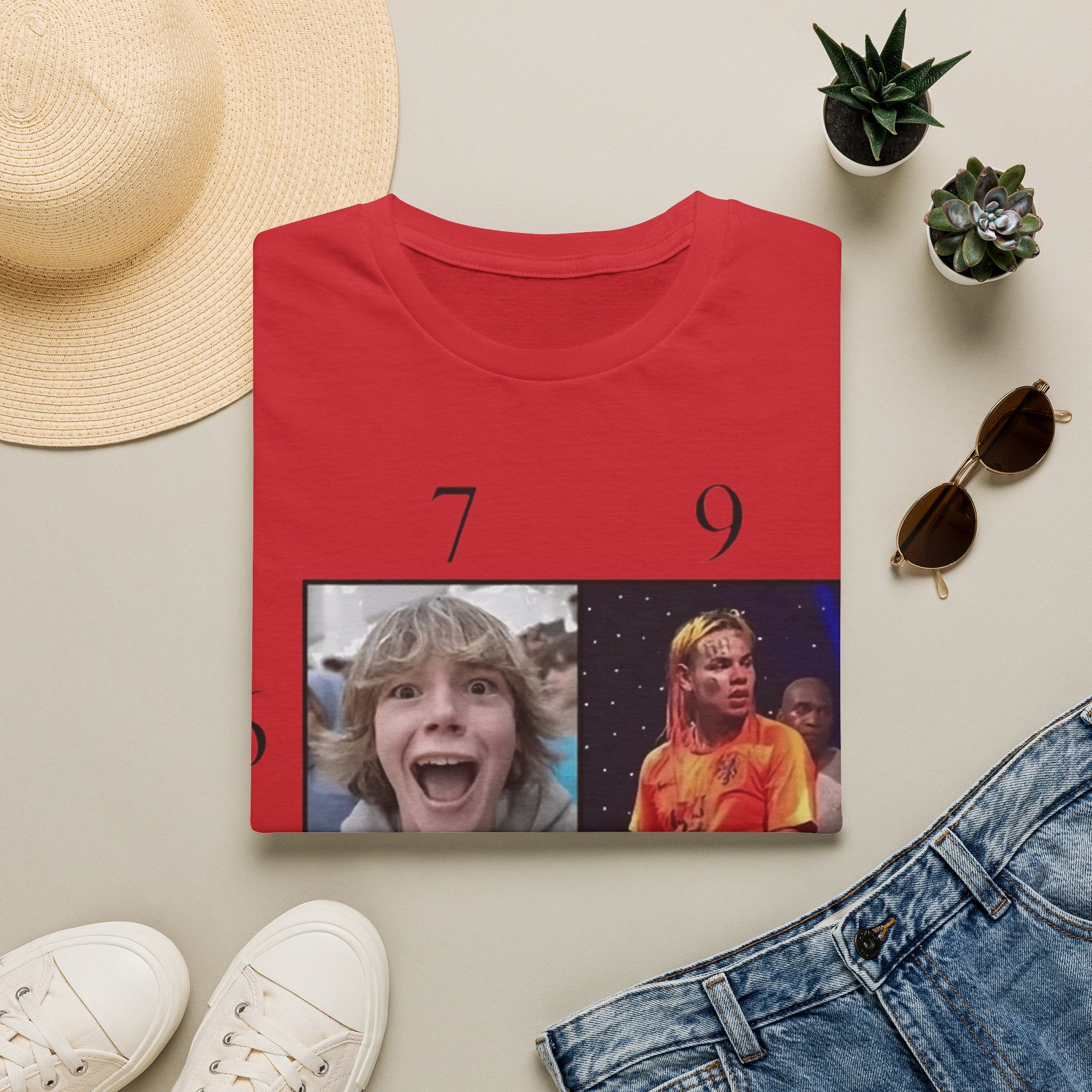 "7 vs 9" Meme Funny Unisex T-Shirt