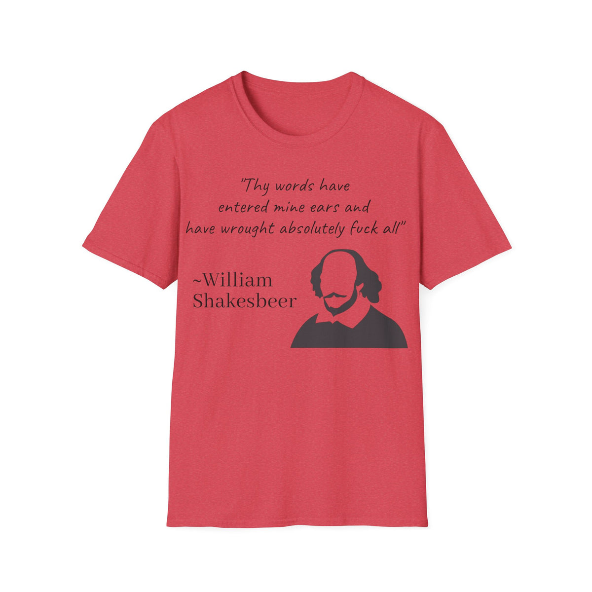 "William Shakesbeer" Quote Unisex T-Shirt — OBSIDIAN & CO