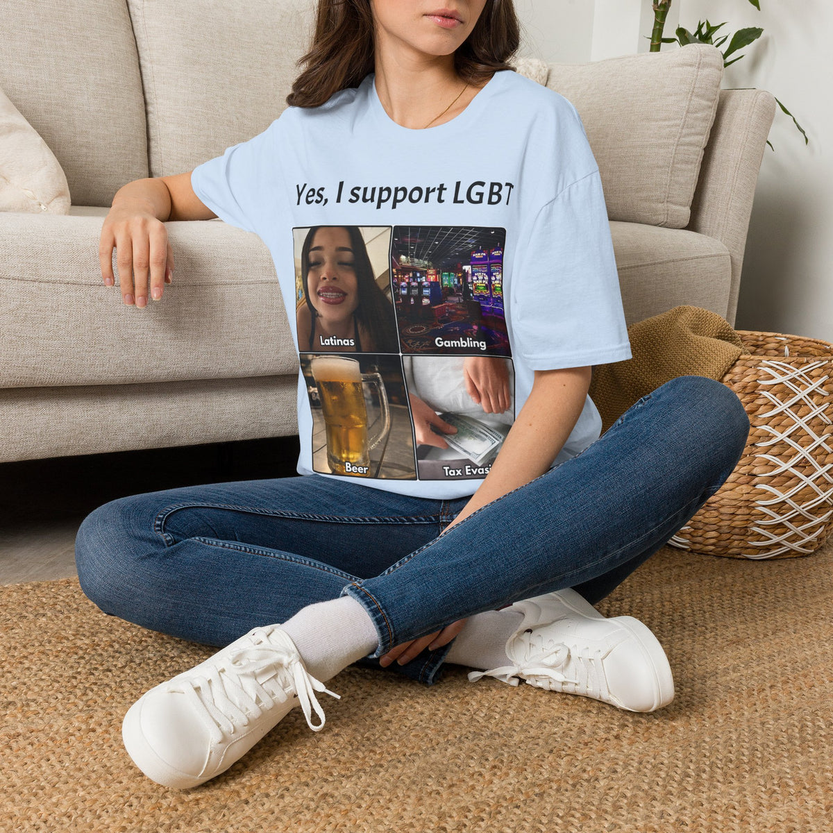 "Yes, I Support LGBT" Meme Unisex T-Shirt — OBSIDIAN & CO