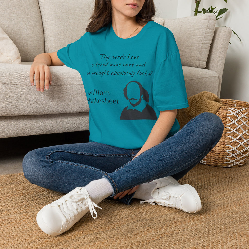 "William Shakesbeer" Quote Unisex T-Shirt — OBSIDIAN & CO
