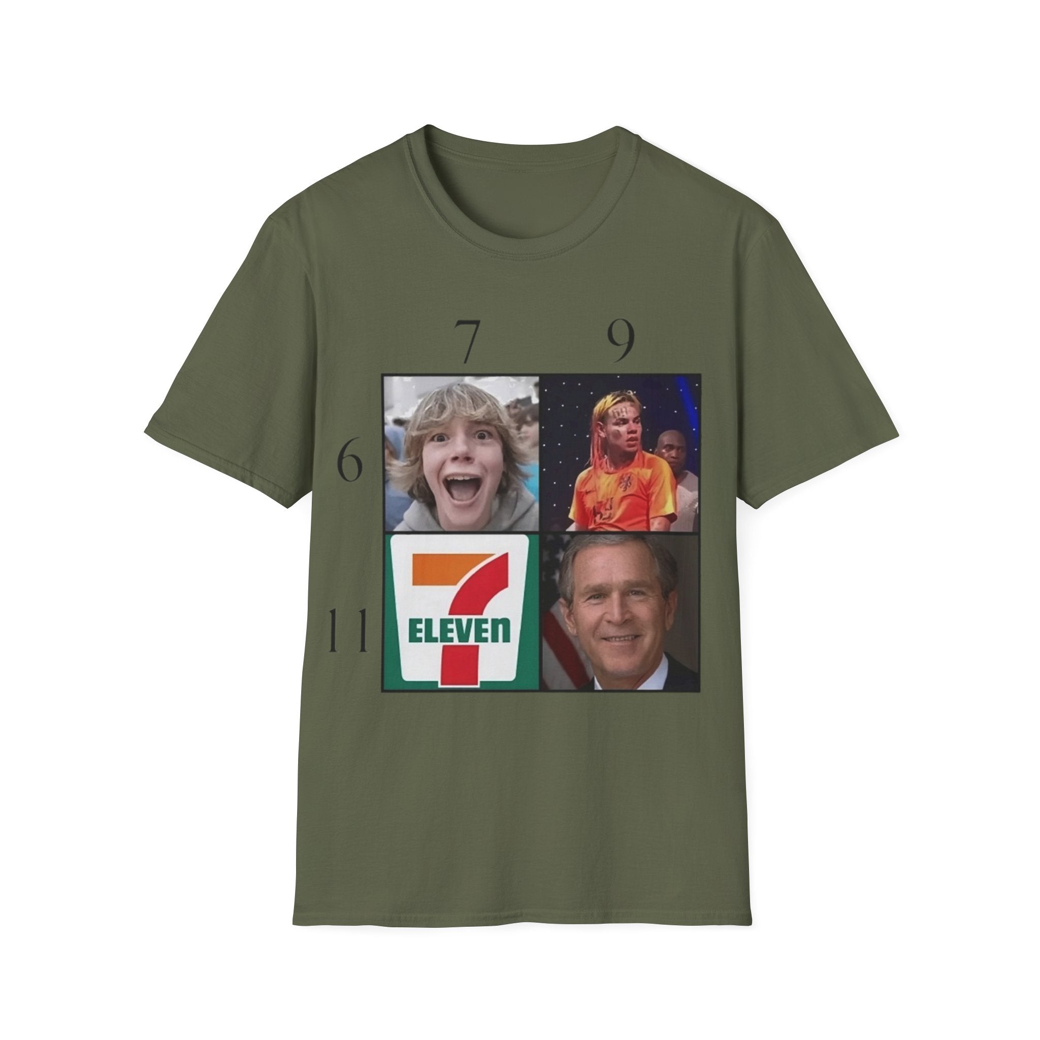 "7 vs 9" Meme Funny Unisex T-Shirt