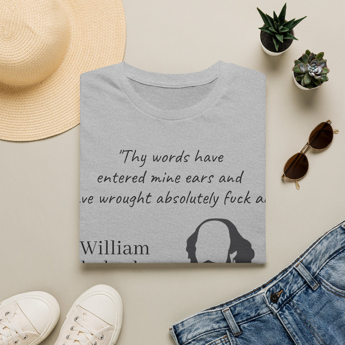 "William Shakesbeer" Quote Unisex T-Shirt — OBSIDIAN & CO