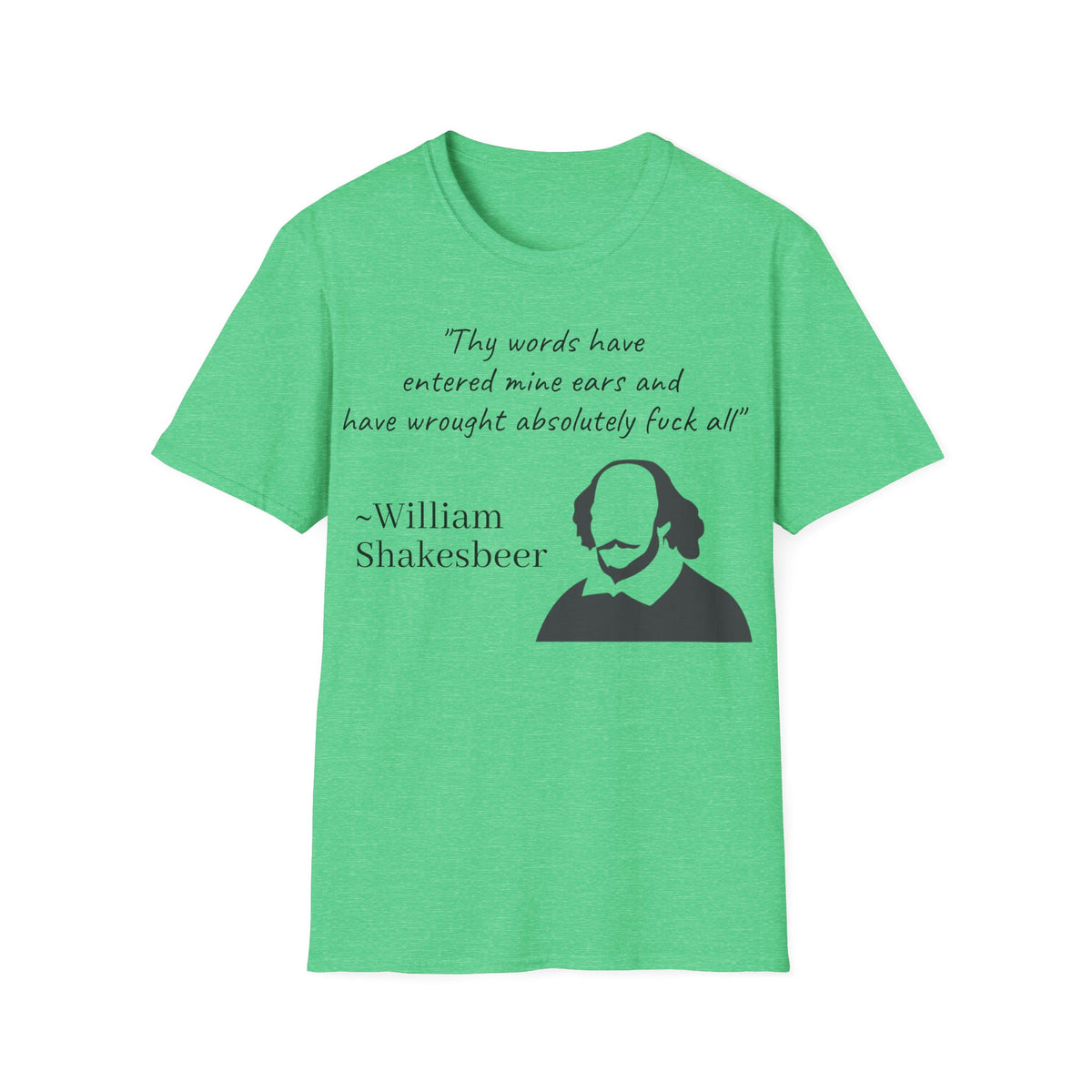 "William Shakesbeer" Quote Unisex T-Shirt — OBSIDIAN & CO