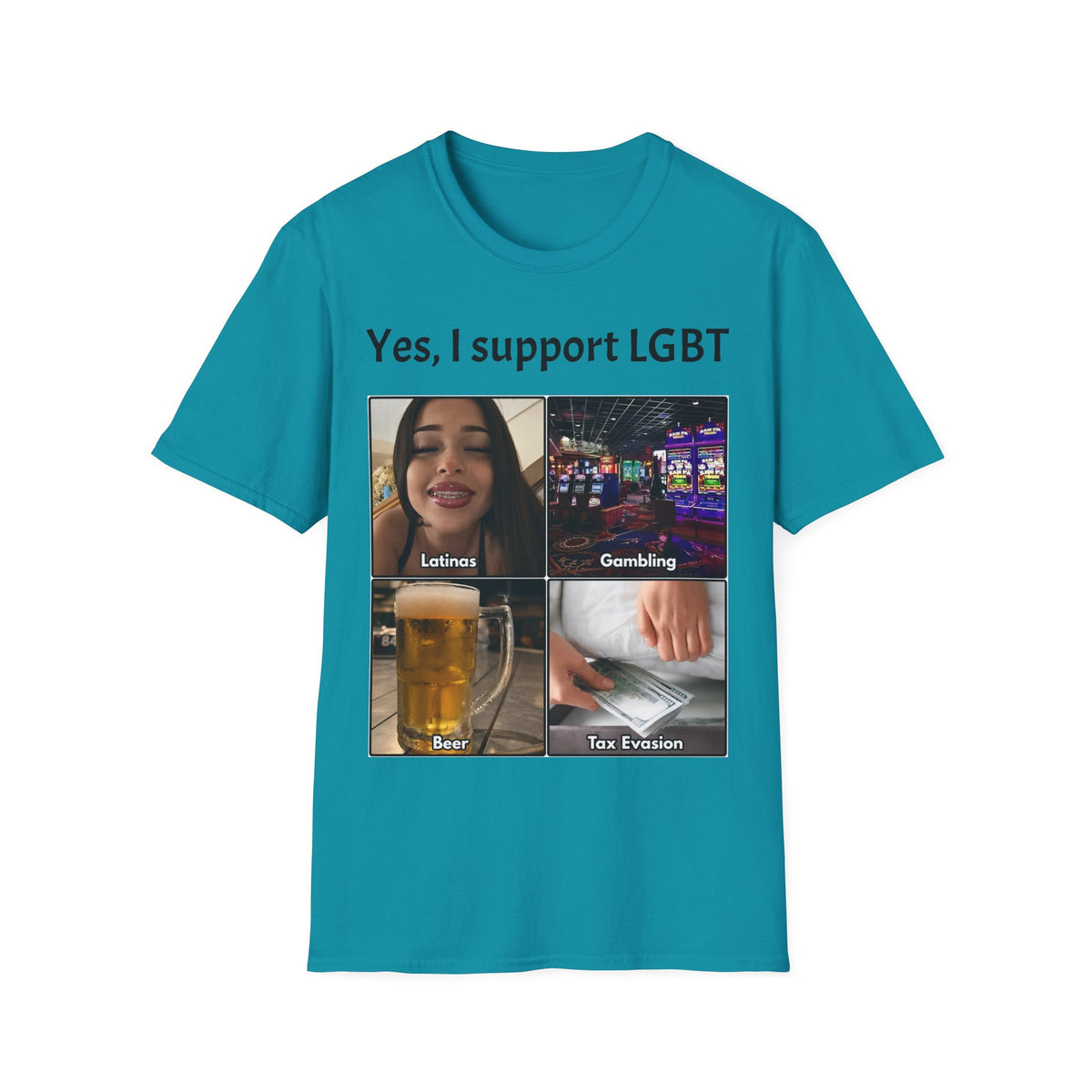 "Yes, I Support LGBT" Meme Unisex T-Shirt — OBSIDIAN & CO