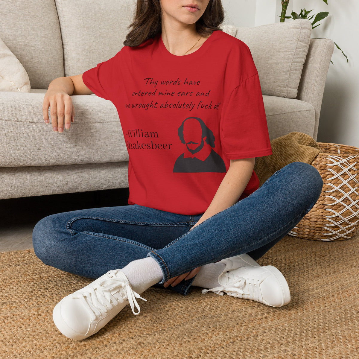 "William Shakesbeer" Quote Unisex T-Shirt — OBSIDIAN & CO