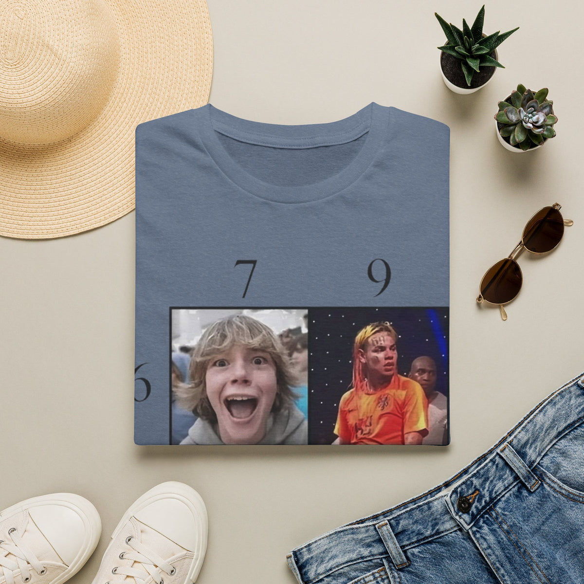 "7, 9, 6-11" Meme Collage Unisex T-Shirt — OBSIDIAN & CO