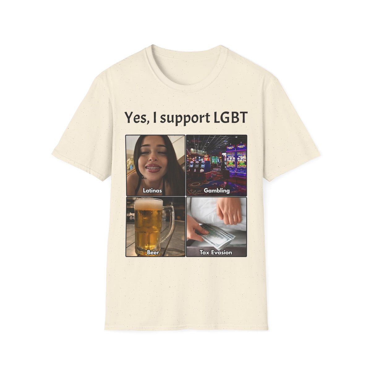 "Yes, I Support LGBT" Meme Unisex T-Shirt — OBSIDIAN & CO