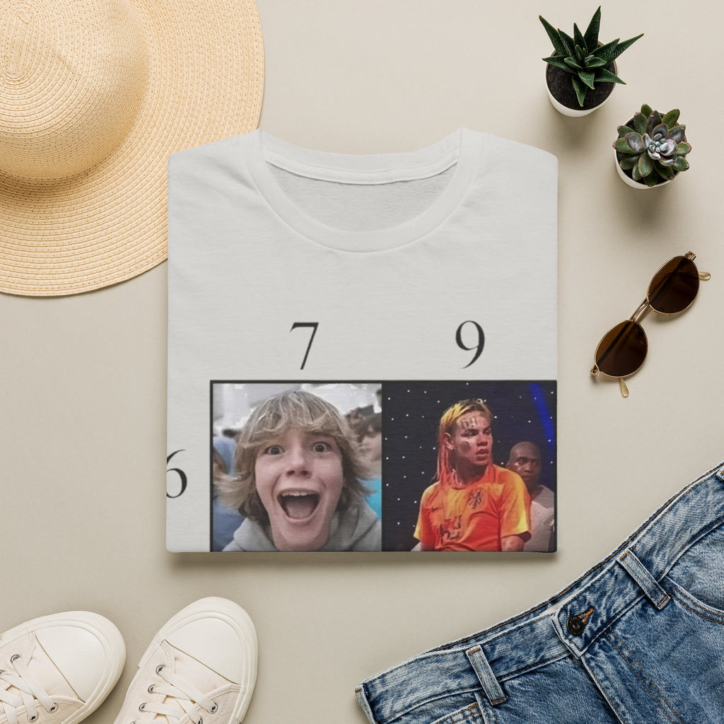 "7, 9, 6-11" Meme Collage Unisex T-Shirt — OBSIDIAN & CO