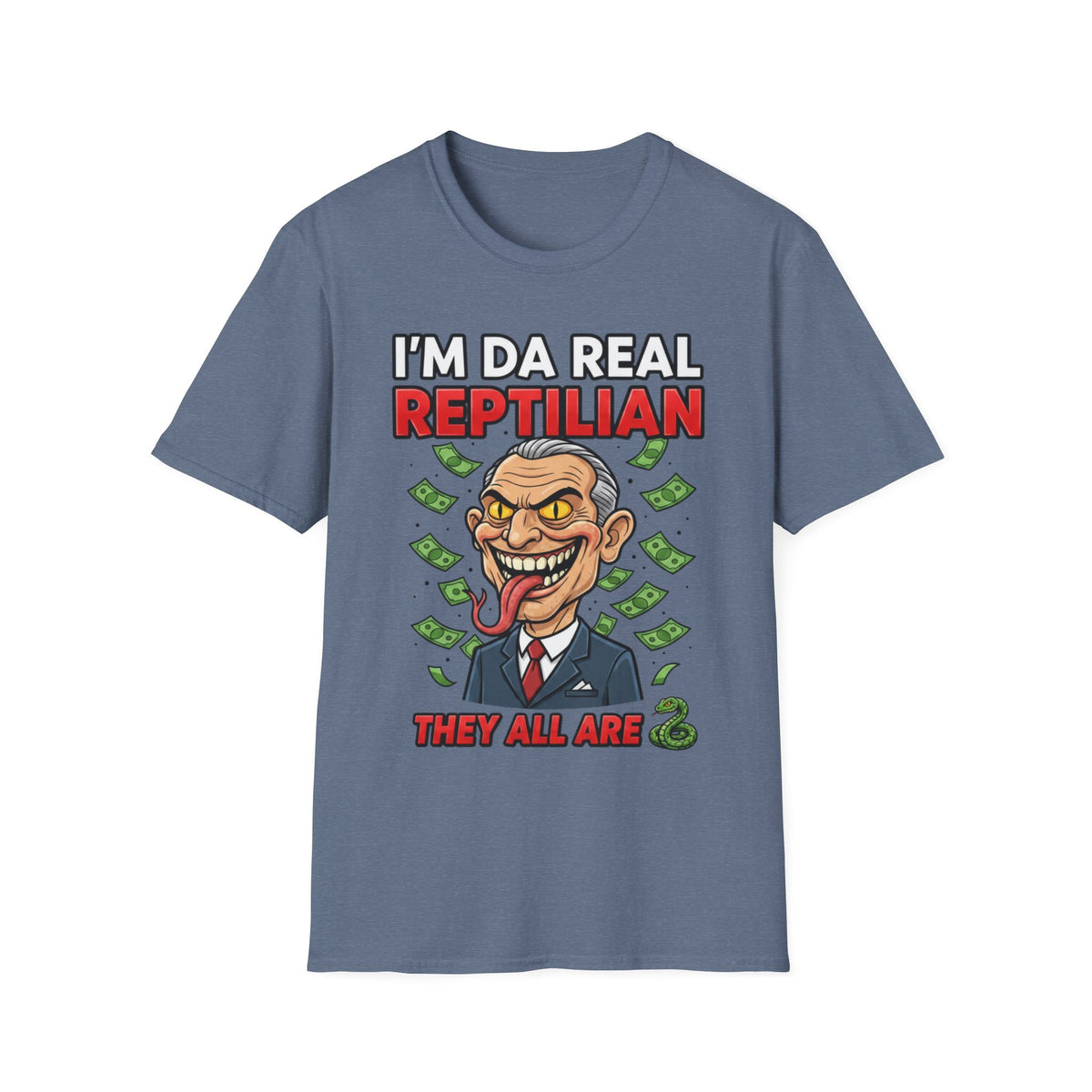 "I'm Da Real Reptilian" Conspiracy Unisex T-Shirt — OBSIDIAN & CO