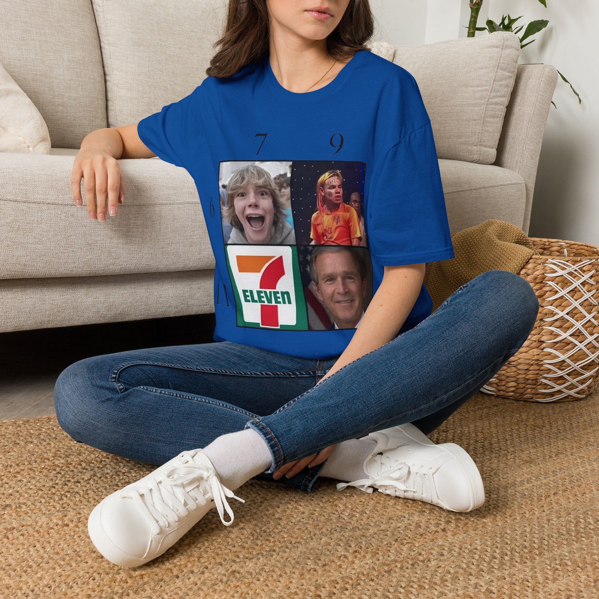 "7 vs 9" Meme Funny Unisex T-Shirt