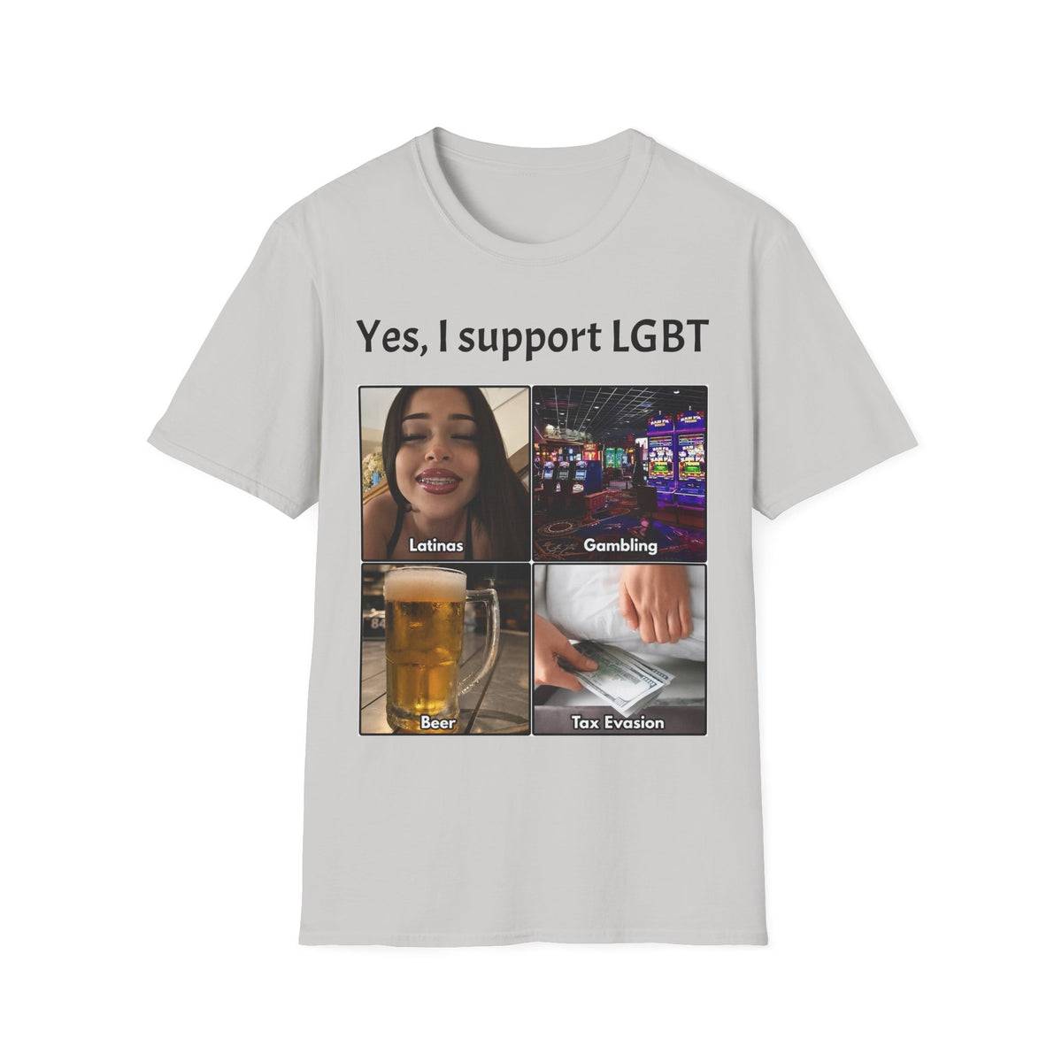 "Yes, I Support LGBT" Meme Unisex T-Shirt — OBSIDIAN & CO