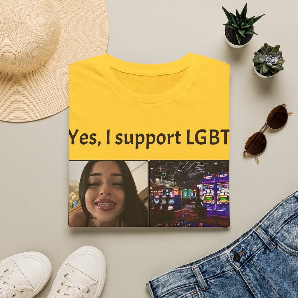 "Yes, I Support LGBT" Meme Unisex T-Shirt — OBSIDIAN & CO