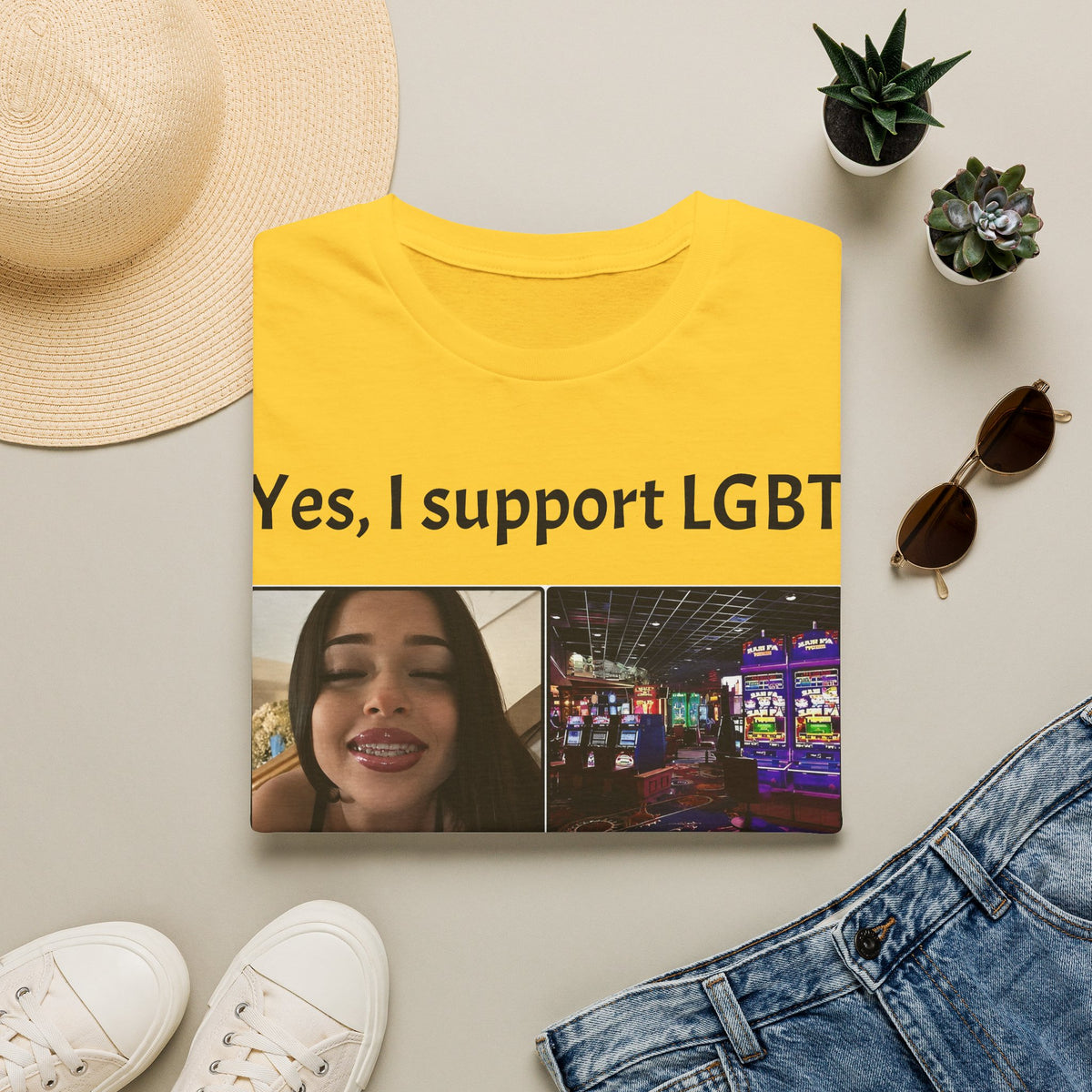 "Yes, I Support LGBT" Meme Unisex T-Shirt — OBSIDIAN & CO