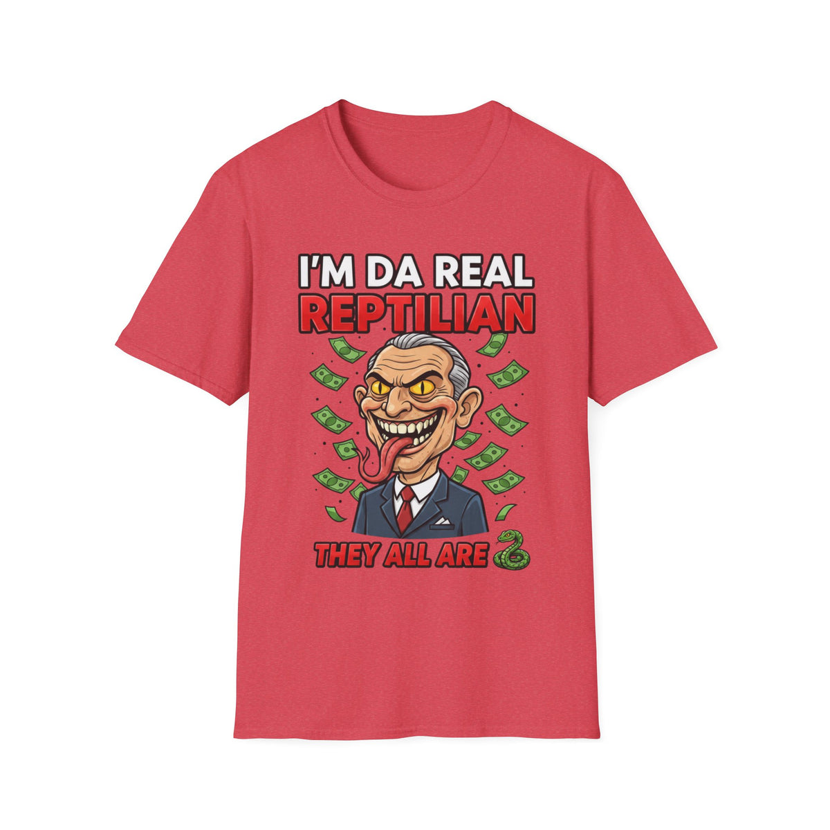 "I'm Da Real Reptilian" Conspiracy Unisex T-Shirt — OBSIDIAN & CO