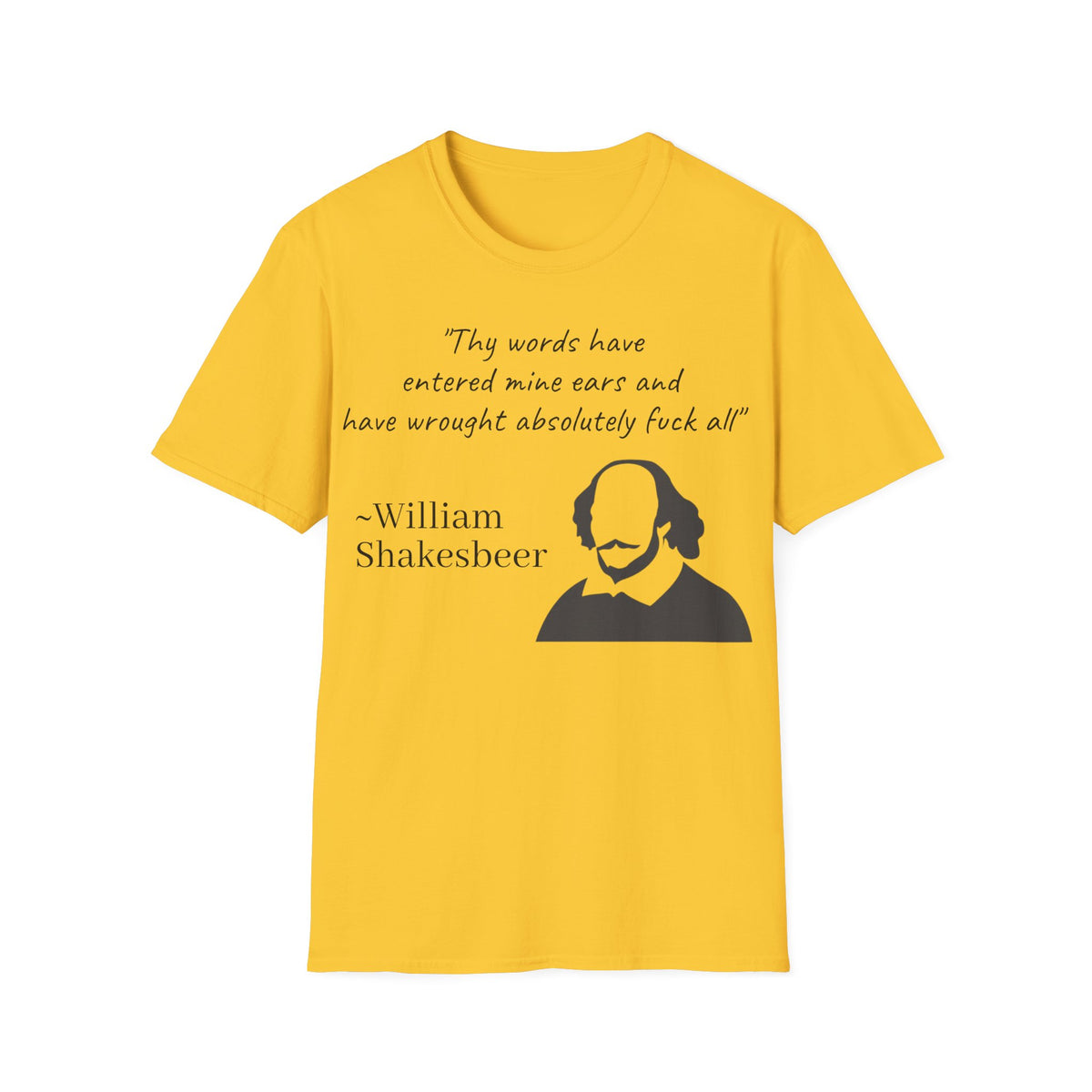"William Shakesbeer" Quote Unisex T-Shirt — OBSIDIAN & CO