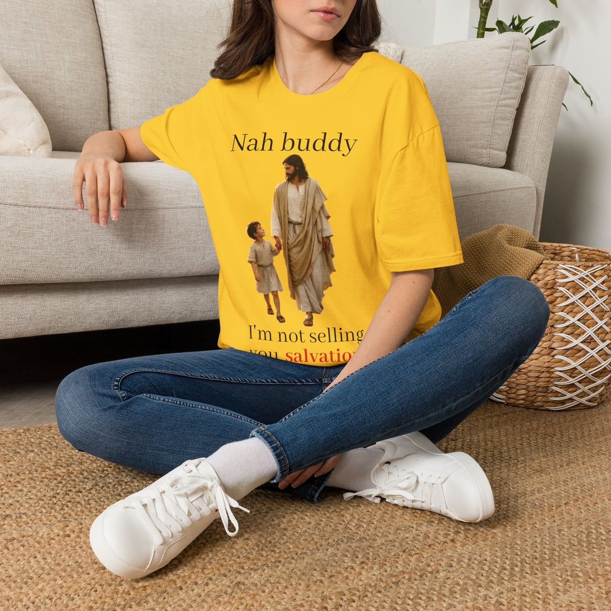 "Nah Buddy" Funny Faith Unisex T-Shirt — OBSIDIAN & CO