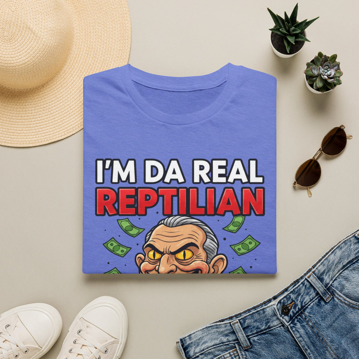"I'm Da Real Reptilian" Conspiracy Unisex T-Shirt — OBSIDIAN & CO