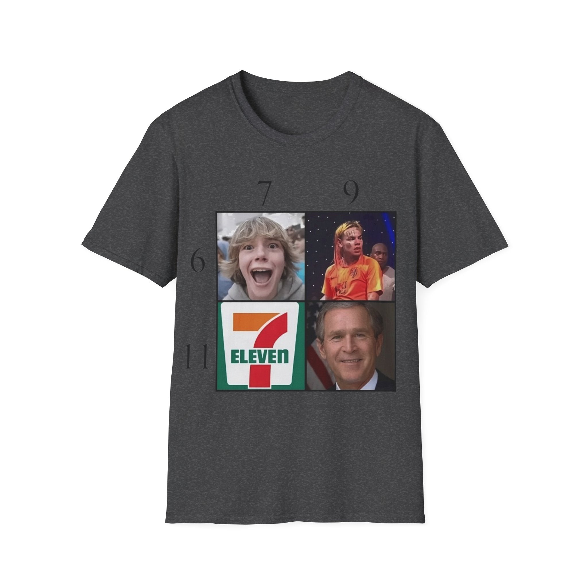 "7 vs 9" Meme Funny Unisex T-Shirt