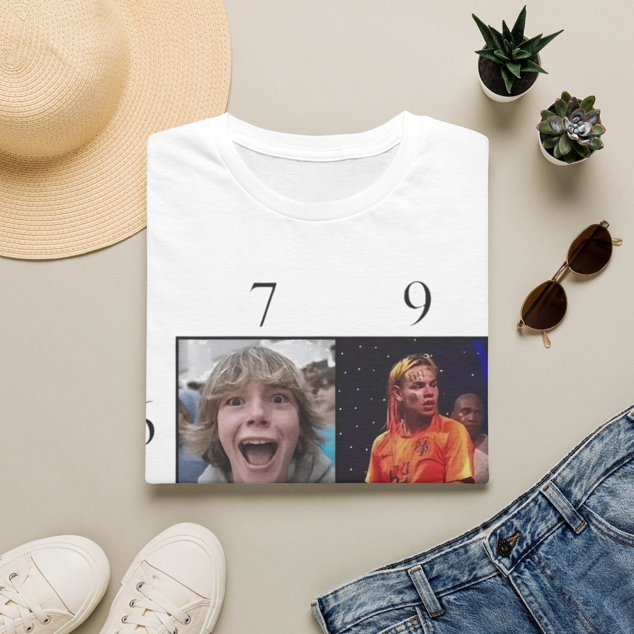"7 vs 9" Meme Funny Unisex T-Shirt