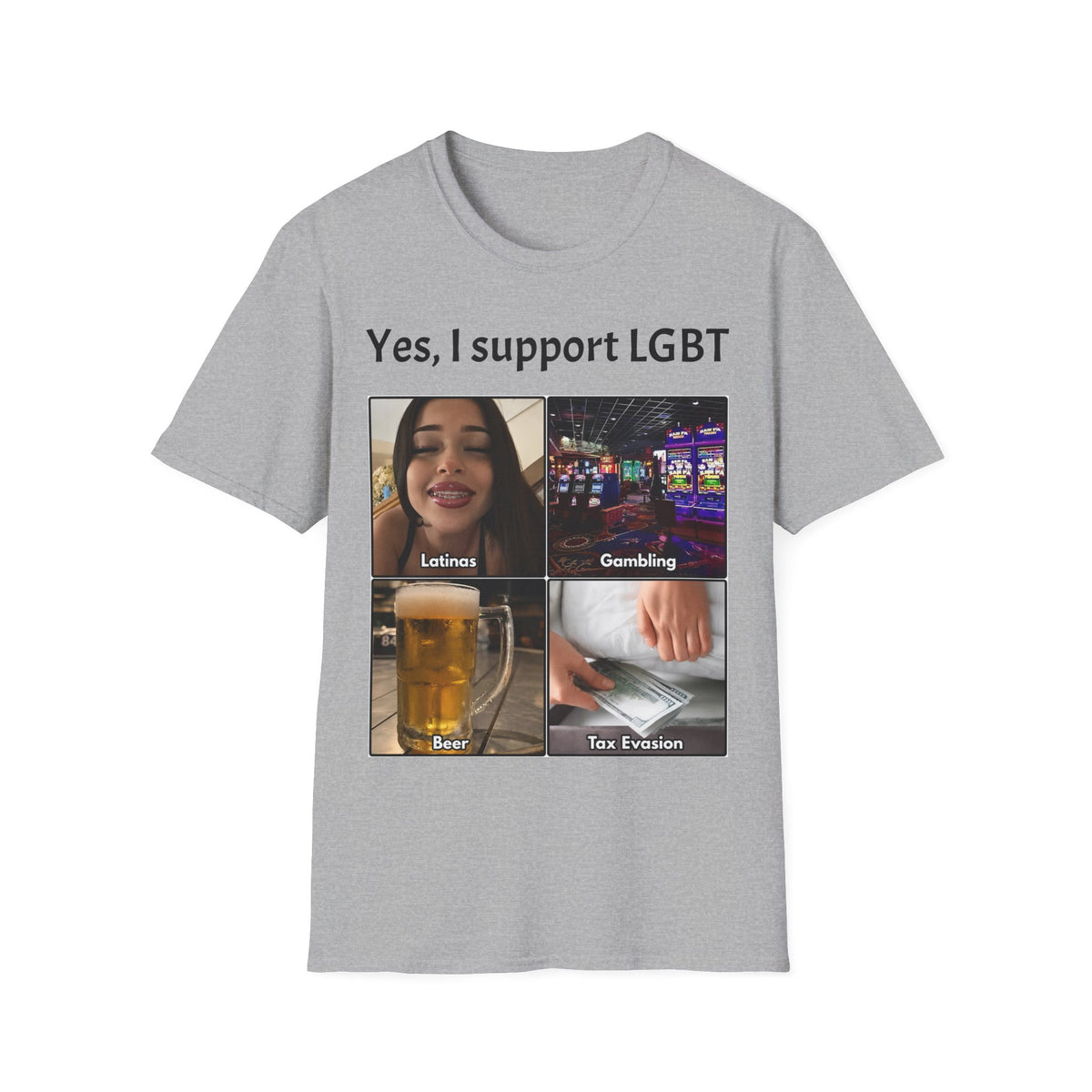 "Yes, I Support LGBT" Meme Unisex T-Shirt — OBSIDIAN & CO