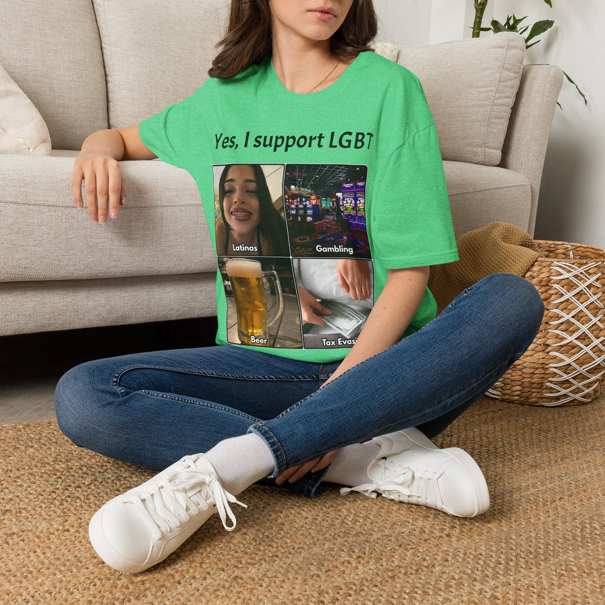 "Yes, I Support LGBT" Meme Unisex T-Shirt — OBSIDIAN & CO