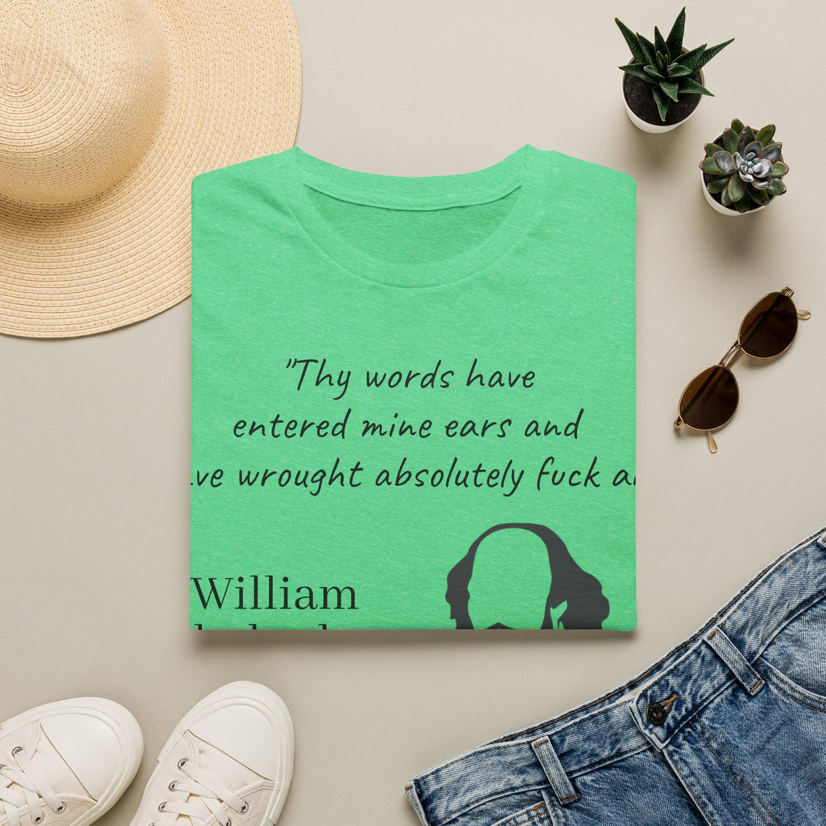 "William Shakesbeer" Quote Unisex T-Shirt — OBSIDIAN & CO