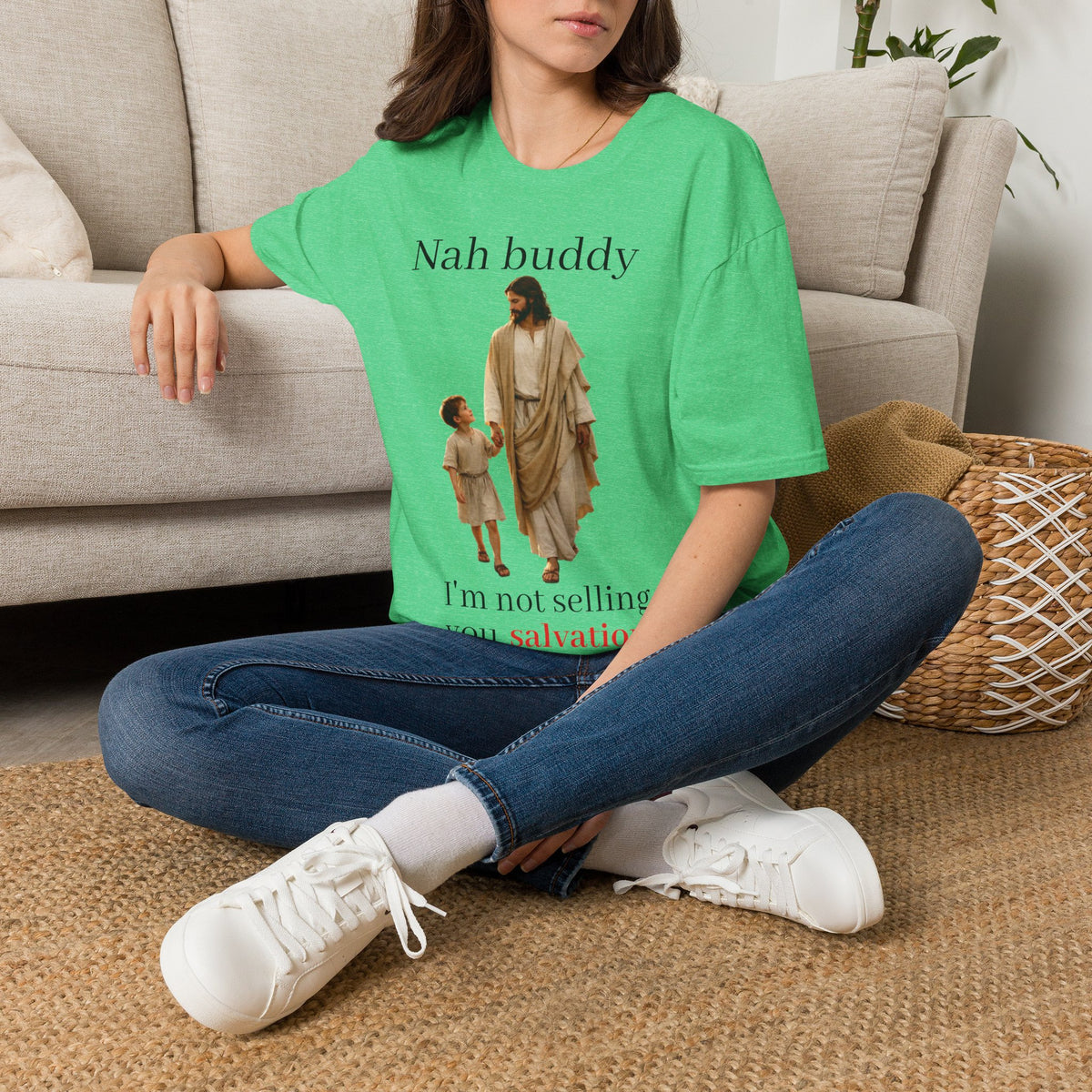 "Nah Buddy" Funny Faith Unisex T-Shirt — OBSIDIAN & CO
