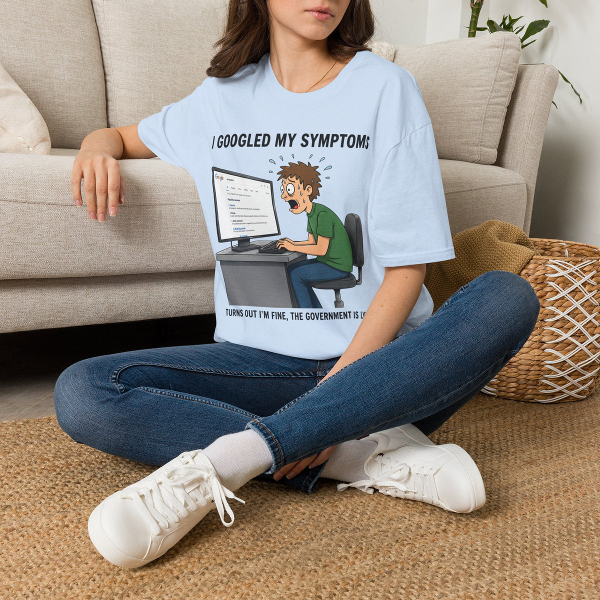 "I Googled My Symptoms" Funny Medical Unisex T-Shirt — OBSIDIAN & CO