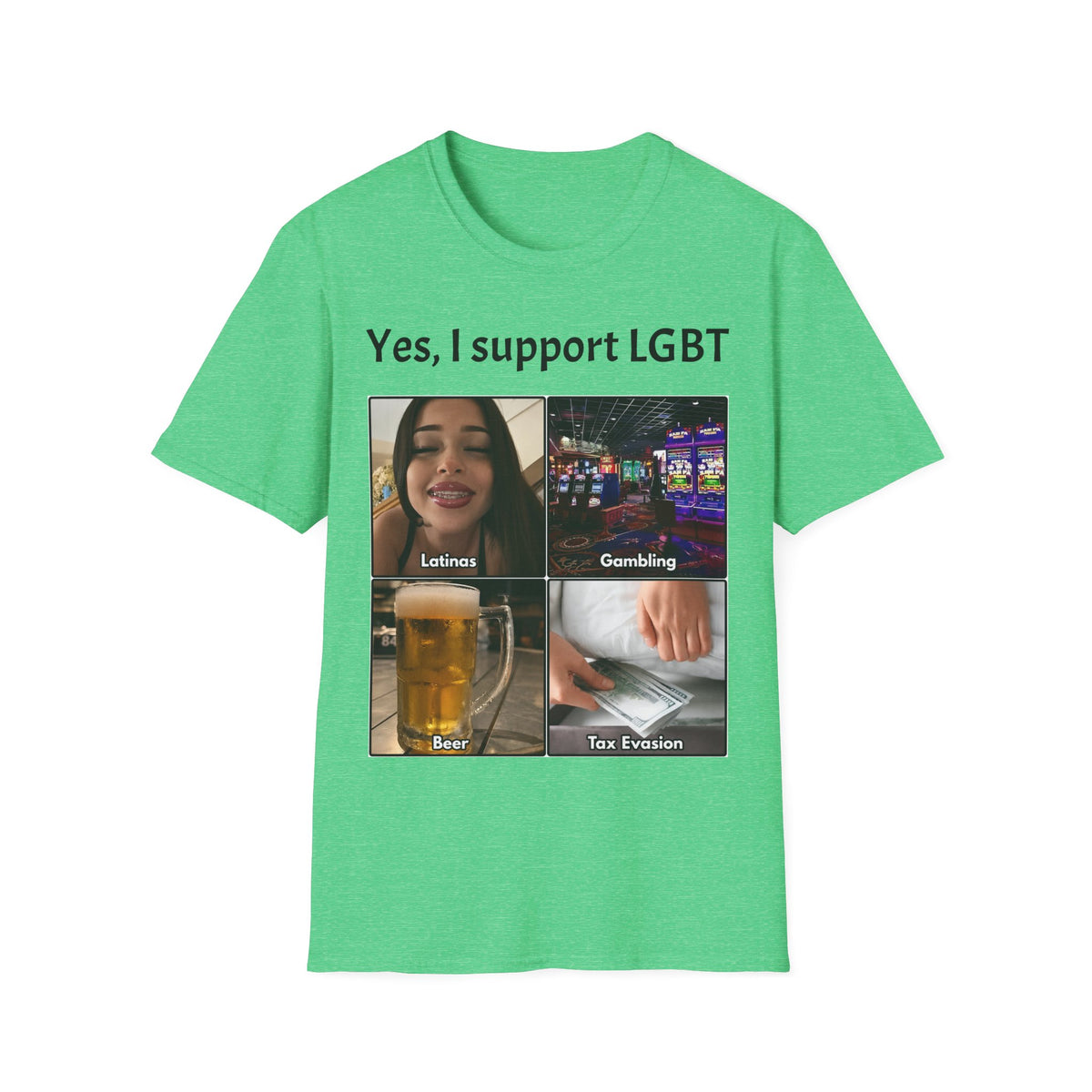 "Yes, I Support LGBT" Meme Unisex T-Shirt — OBSIDIAN & CO