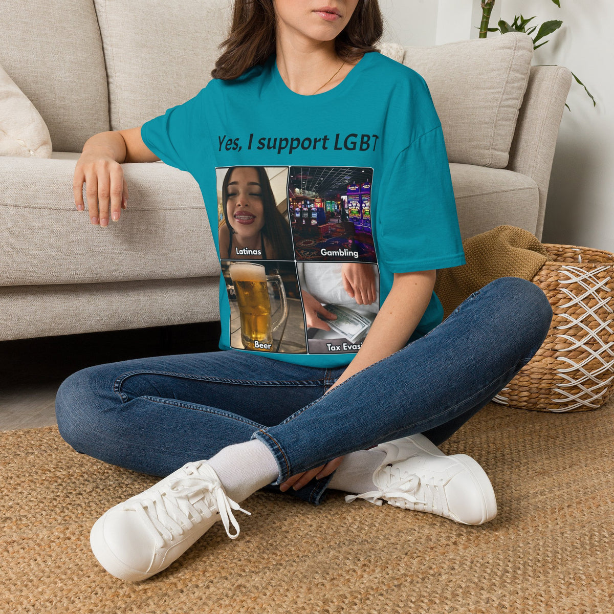 "Yes, I Support LGBT" Meme Unisex T-Shirt — OBSIDIAN & CO