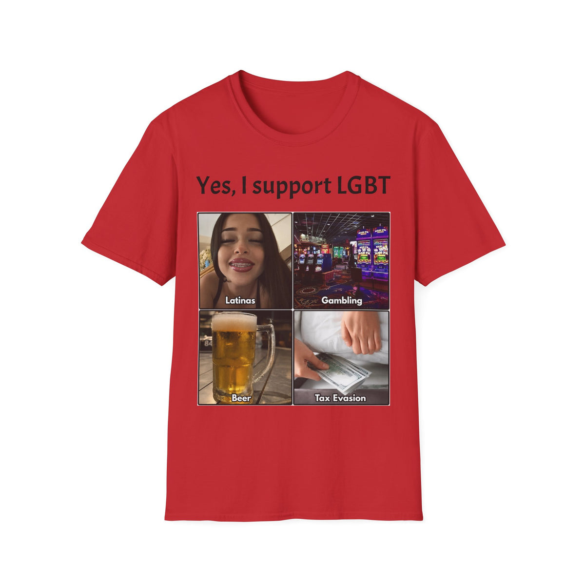 "Yes, I Support LGBT" Meme Unisex T-Shirt — OBSIDIAN & CO