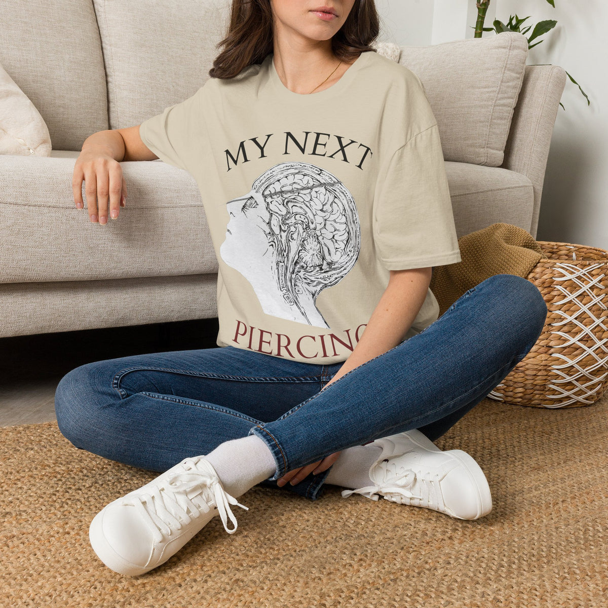 "My Next Piercing" Vintage Anatomy Unisex T-Shirt — OBSIDIAN & CO