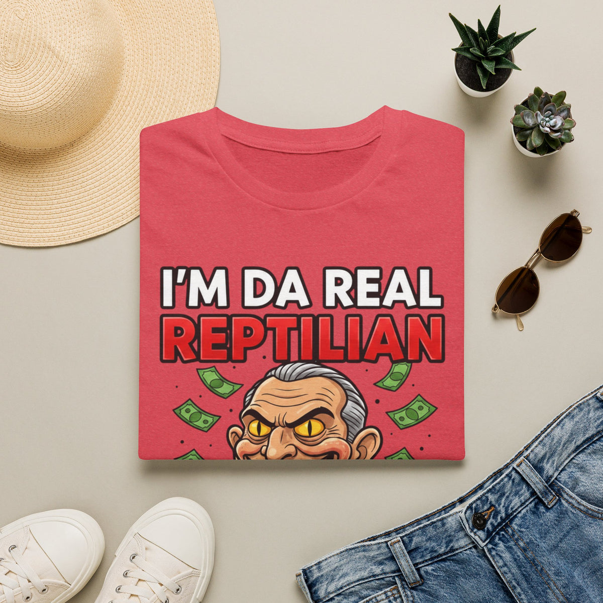 "I'm Da Real Reptilian" Conspiracy Unisex T-Shirt — OBSIDIAN & CO