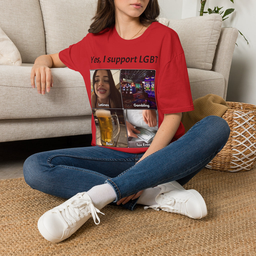 "Yes, I Support LGBT" Meme Unisex T-Shirt — OBSIDIAN & CO