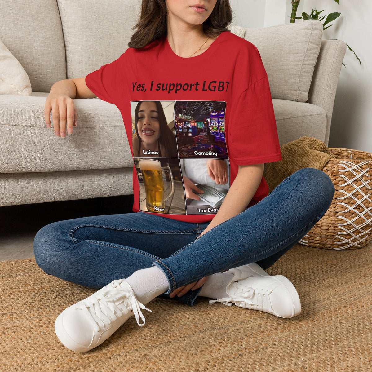 "Yes, I Support LGBT" Meme Unisex T-Shirt — OBSIDIAN & CO