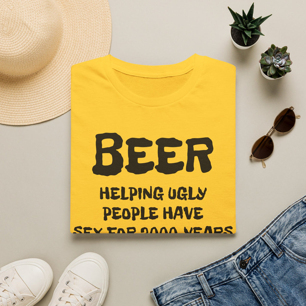 "Beer: 2000 Years" Classic Unisex T-Shirt — OBSIDIAN & CO